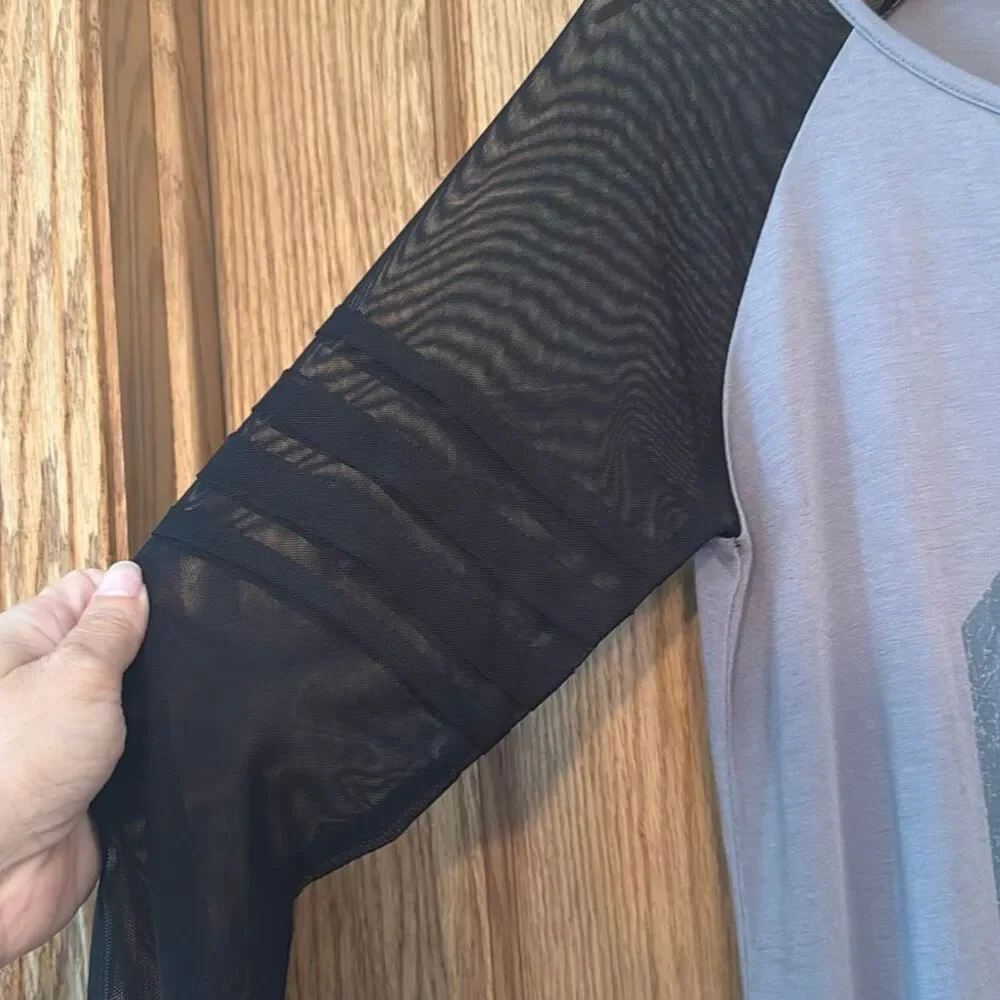 HARLEY-DAVIDSON Mesh Sleeve Long Sleeve Graphic Tee